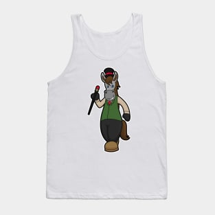 Horse with Hat & Cane Tank Top